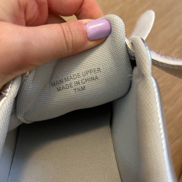 J Slides Women's Silver Velcro Sneakers - Picture 6 of 6